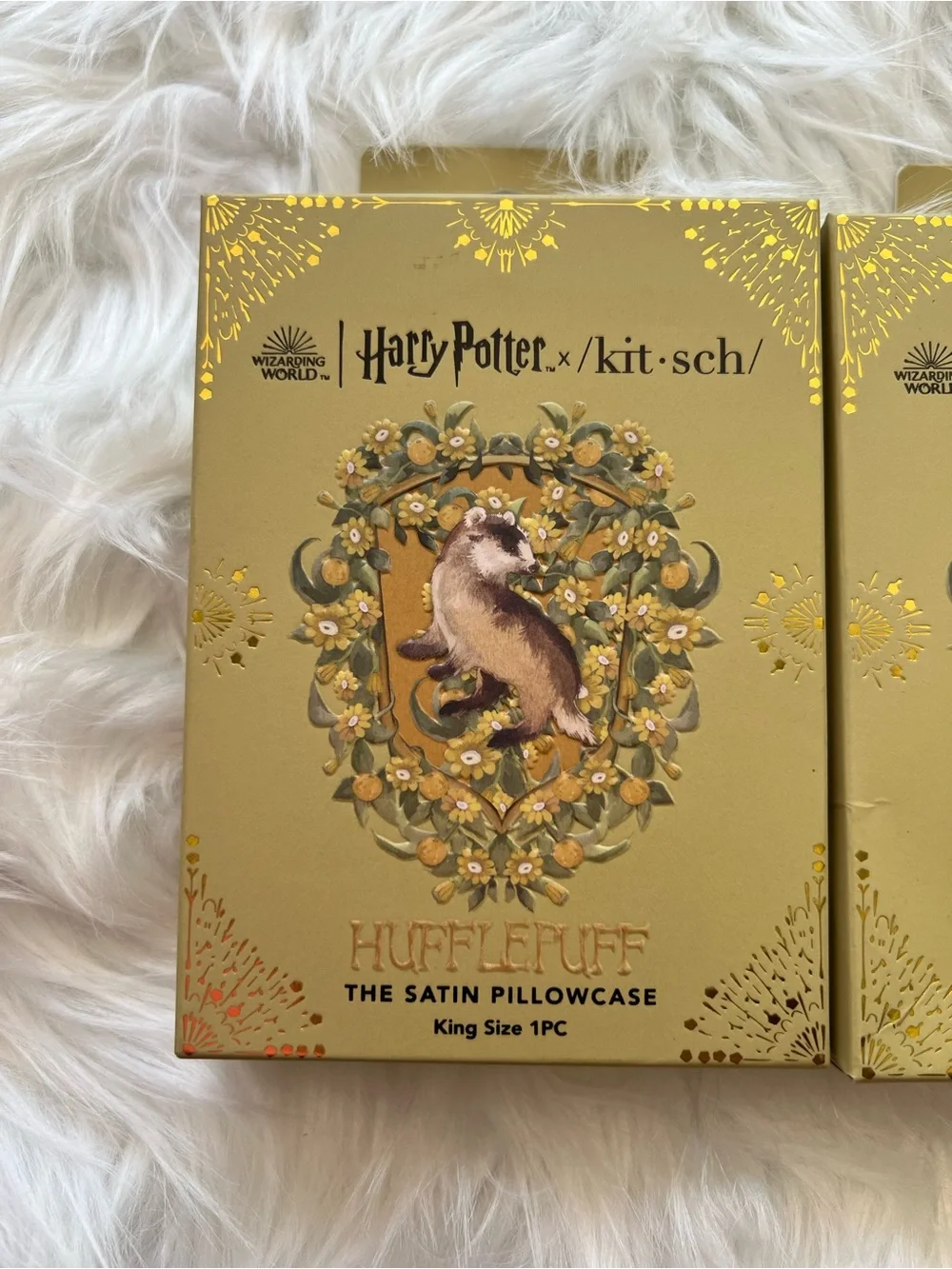 Kitsch Harry Potter Hufflepuff Satin Pillowcase SET (2)